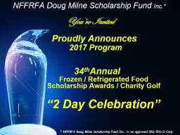 NFFRFA Doug Milne Scholarship Fund