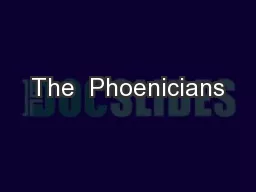 The  Phoenicians