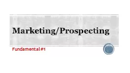 Marketing/Prospecting