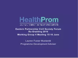 Eastern Partnership Civil Society Forum     Re-Granting 201