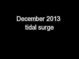 December 2013 tidal surge