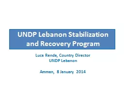 UNDP Lebanon Stabilization
