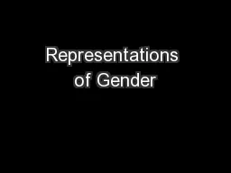 Representations of Gender
