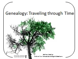 Genealogy: Traveling through Time