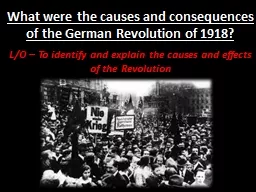 Was the German Revolution of 1918 really a ‘revolution’