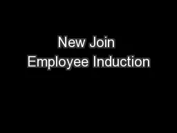New Join Employee Induction