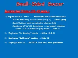 Small-Sided Soccer