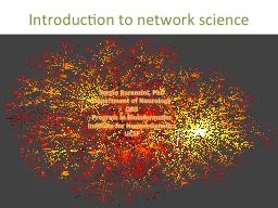 Introduction to network science