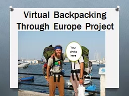 Virtual Backpacking Through Europe Project
