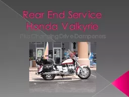 Rear End Service