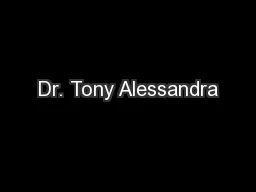 Dr. Tony Alessandra