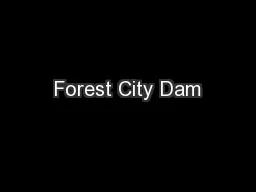 Forest City Dam