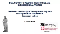 DEALING WITH CHALLENGES IN OBSTETRICS AND GYNAECOLOGICAL PR