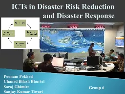 ICTs in Disaster Risk Reduction and Disaster Response