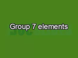 Group 7 elements