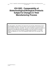 ICH QE Comparability of BiotechnologicalBiological Pro