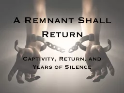 A Remnant Shall Return