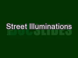 Street Illuminations