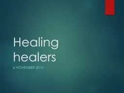 Healing healers
