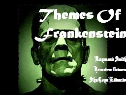 Themes Of Frankenstein