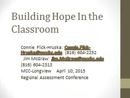 Building Hope In the Classroom