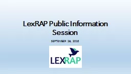 LexRAP Public Information Session