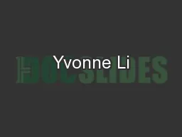 Yvonne Li