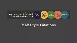 MLA Style Citations