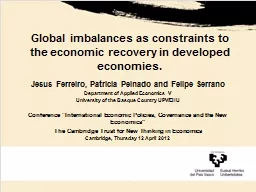 Global imbalances as constraints to the economic recovery i