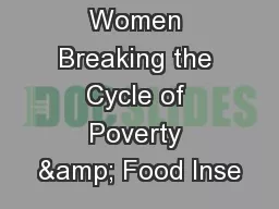 Batwa Women Breaking the Cycle of Poverty & Food Inse