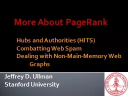 More About PageRank
