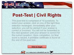 Post-Test | Civil Rights