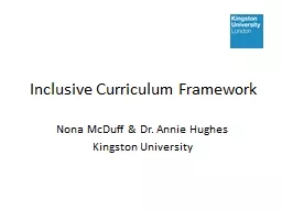 Inclusive Curriculum Framework