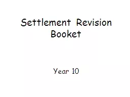 Settlement Revision