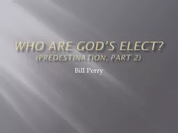 Who Are God’s Elect?