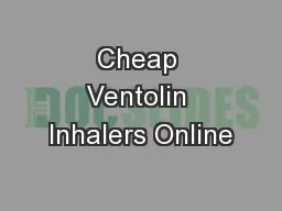 Cheap Ventolin Inhalers Online
