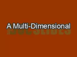 A Multi-Dimensional