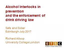 Alcohol Interlocks in prevention
