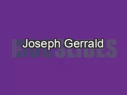 Joseph Gerrald