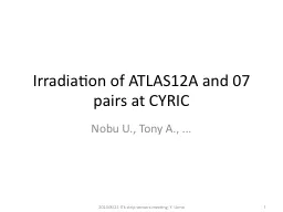 Irradiation of ATLAS12A