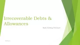 Irrecoverable Debts & Allowances