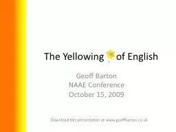 The Yellowing     of English