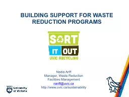 Building Support for Waste Reduction Programs