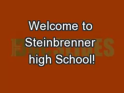 Welcome to Steinbrenner high School!