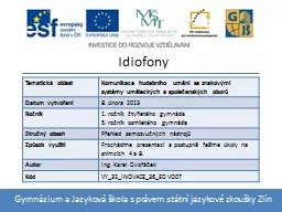Idiofony