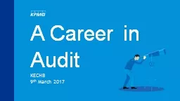 A Career in Audit