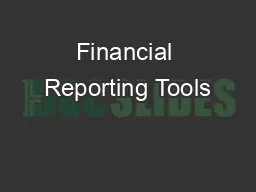 Financial Reporting Tools