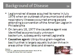 Background of Disease