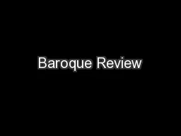Baroque Review