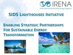 SIDS Lighthouses Initiative